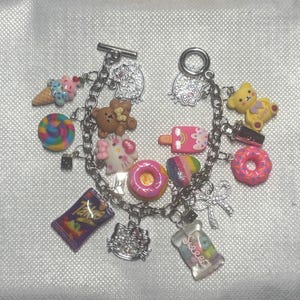 Colorful Charm Bracelet: Fun Junk Jewelry