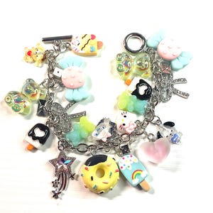 Colorful Charm Bracelet: Fun Junk Jewelry
