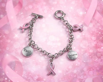 Breast cancer awareness bracelet