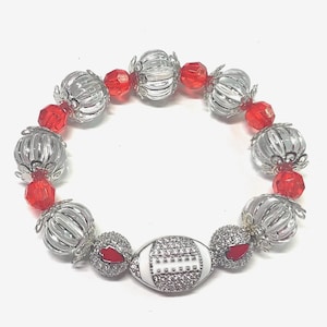 Football Pendant Bracelet