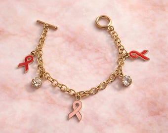 Breast cancer awareness bracelet