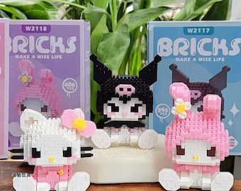 Sanrio Bricks Figure | Hello Kitty, Kuromi, My Melody, Cinnamoroll, Pompompurin, Puzzle, Custom, Gift for Her, Girlfriend, Daughter, Build
