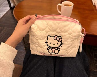 Hello Kitty Beauty Bag / Hello Kitty, Hellokitty, Sanrio, Kuromi, Borsa per cosmetici, Beauty case, Astuccio, Carino, Regali per lei, Fidanzata