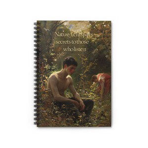 Green Goddess Spiral Notebook - Ruled Line | Nature-Inspired Writing Journal | 118 Lined Pages