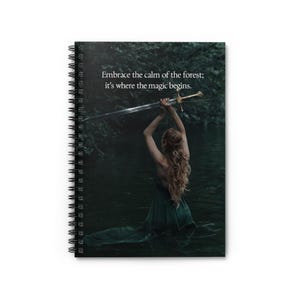 Green Goddess Spiral Notebook - Ruled Line | Nature-Inspired Writing Journal | 118 Lined Pages