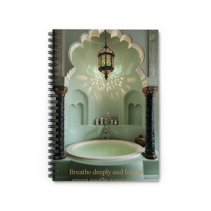Green Goddess Spiral Notebook - Ruled Line | Nature-Inspired Writing Journal | 118 Lined Pages
