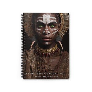 Green Goddess Spiral Notebook - Ruled Line | Nature-Inspired Writing Journal | 118 Lined Pages