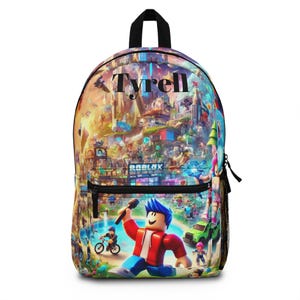 Limited Edition Back-to-School Drop Roblox-Inspired Personalized Adventure Backpack - Durable, Roomy, and Ready for Action