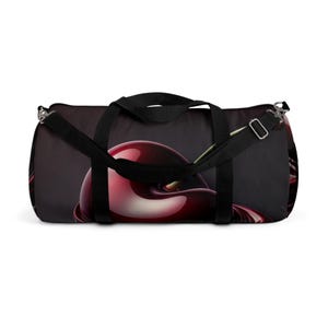Bold Dripping Cherry Juice Duffel Bag Vibrant, Eye-Catching Design