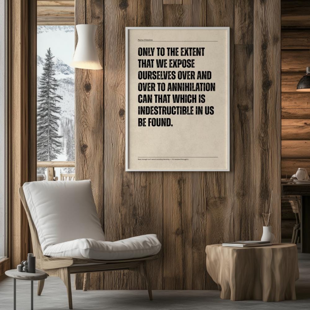 Mental Health Printable Wall Art - Pema Chödrön Quote Art for Nurturing ...