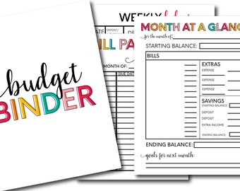 Printable Budget Binder- Editable