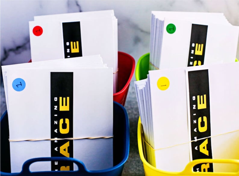 Amazing Race Party Printables Editable Digital - Etsy Canada