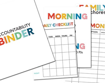 Printable Accountability Binder - Editable