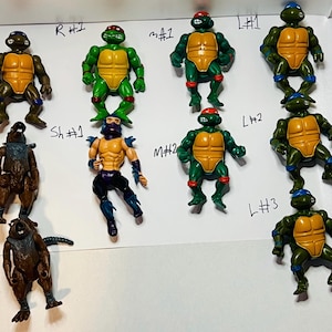 TMNT Teenage Mutant Ninja Turtles - Choose/Pick Your Own Figure - 1988 Wave 1