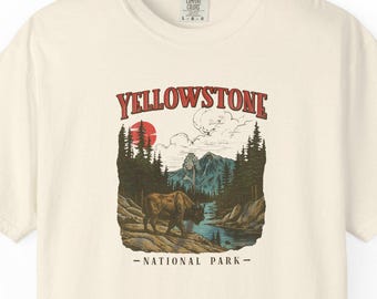 Vintage Yellowstone T-Shirt | Nature Lover Gift, Travel Souvenir, Outdoor Adventure Tee, Unisex Graphic Shirt, National Park Apparel