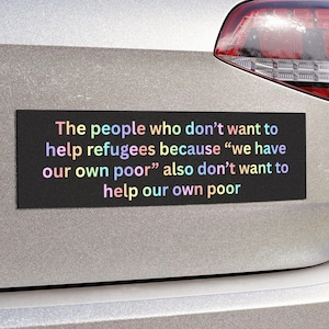 Anti Maga Car Magnet 10x3 Anti Republican Political Democrat Bumper Sticker Anti GOP Traitor Trump Anti Trump Political Magnet Pro Immigrant