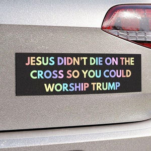 Anti Trump Car Magnet F Trump Election Political Democrat Womens Rights Funny Bumper Sticker Anti-Trump Project 2025 Anti-Maga FDT