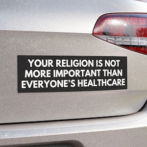 Healthcare For All Car Magnet Election Political Democrat Bumper Sticker Authoritarianism Anti-Trump Anti-Republican Anti-Maga Anti Fascism