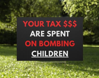 Anti War Crimes Anti Trump Impeach FDT Yard Sign Release the Files