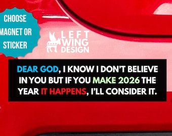 Funny Anti Trump Car Magnet Holiday Bumper Sticker Political Anti Republican FDT Liberal