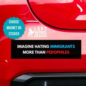 Ímã de carro anti-republicano, adesivo anti-Trump