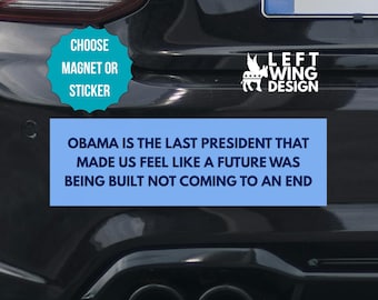 Bring Back Obama Car Magnet Bumper Sticker Political Anti Trump Protest Sign Anti Republican