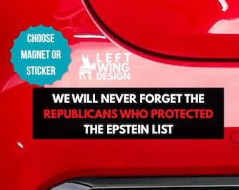 Release the List Bumpersticker Automagneet Liberaal Anti MAGA Trump