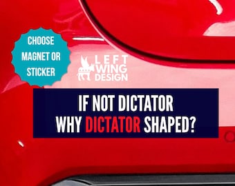Adesivo magnético anti-Trump para carro, sinal de protesto
