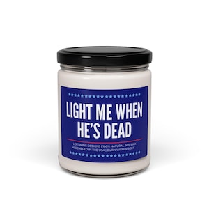 Funny Anti Trump Soy Candle Anti Republican FDT Democrat Liberal Political Vote Blue Progressive Gift Protest Resist image 3