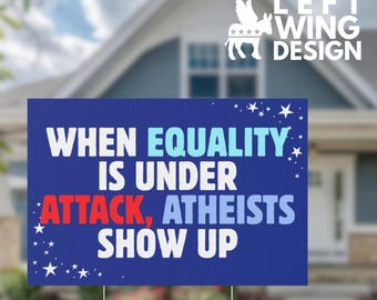 Attack on Equality Yard Sign Anti Trump Protest Sign