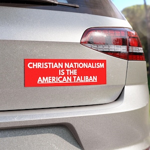 Anti Christian Nationalism Car Magnet F Trump Election Political Democrat Womens Rights Bumper Sticker Anti-Trump Project 2025 Anti-Maga FDT