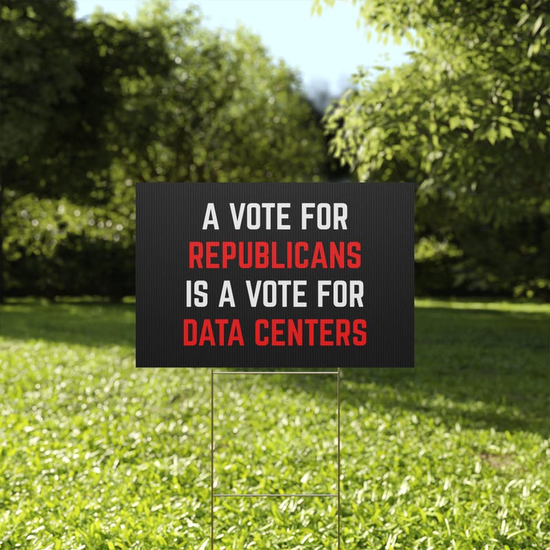 Not Data. Sign No Data Centers Sign - Etsy