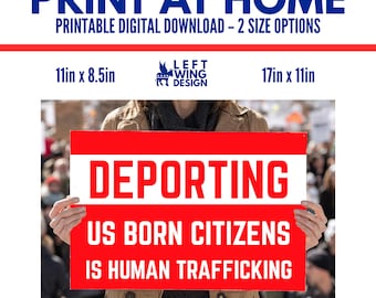 Anti ICE Printable Protest Sign Digital Art to Print Make Your Own Print At Home Leftist Progressive Democrat Anti Trump Immigration