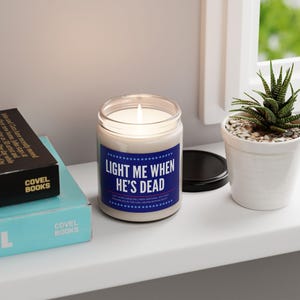 Funny Anti Trump Soy Candle Anti Republican FDT Democrat Liberal Political Vote Blue Progressive Gift Protest Resist image 6