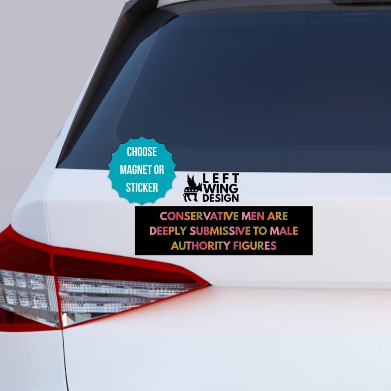 Funny Anti Conservative Car Magnet Bumper Sticker Political Anti Trump ...