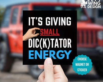 Funny Anti Trump Car Magnet Bumper Sticker