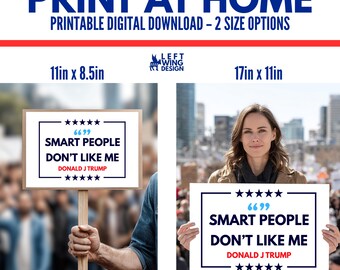 Anti Trump Printable Protest Sign Digital Art to Print Make Your Own Print At Home No Kings Leftist Progressive Democrat Bible Verse