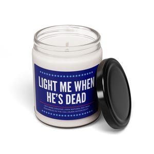 Funny Anti Trump Soy Candle Anti Republican FDT Democrat Liberal Political Vote Blue Progressive Gift Protest Resist image 5