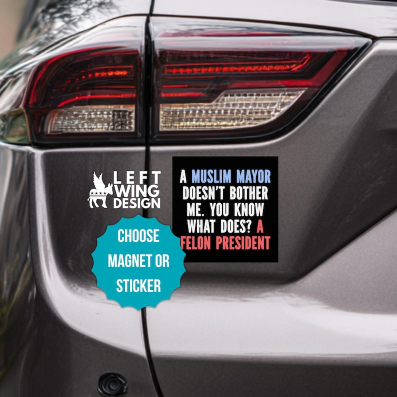 Square Pyment Sticker Anti Trump is a Felon Square Car Magnet Sticker Mayor Mamdani - Etsy UK