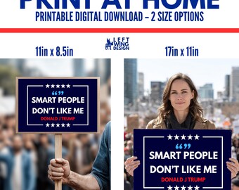 Anti Trump Printable Protest Sign Digital Art to Print Make Your Own Print At Home No Kings Leftist Progressive Democrat Bible Verse