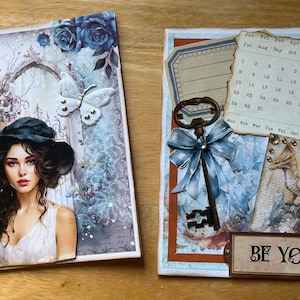 Carte artisanale pour anniversaire fête toutes occasions -  réalisée à la main - 10 x 15 cm + enveloppe assortie.