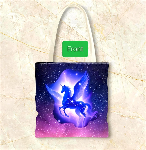 Pegasus Constellation Tote Bag Celestial Mythology Starry Night