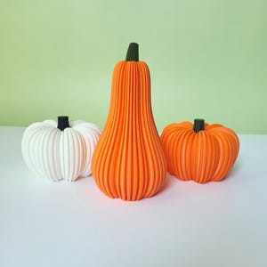 Modern Fall Pumpkin Decor – Pumpkins or Gourd – Minimalist Autumn Decor – Halloween Table Accent – Custom Color Fall Decoration