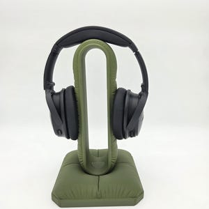 Pillow Headphone Stand: Modern Desk Organizer, Cozy Tech Decor