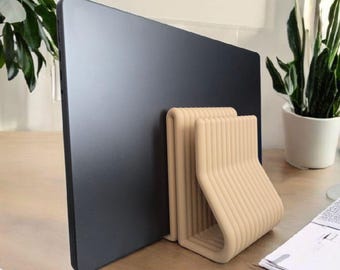 Dual Vertical Laptop Stand | Custom Color Double Holder in Multiple Sizes