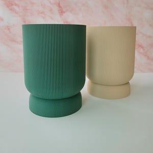 Minimalist Planter with Tray & Drainage Holes,Modern Indoor Plant Pot, Cute Planter, Modern Minimalist Succulent Pot, Gift For Plant Lovers,