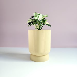 Minimalist Planter with Tray & Drainage Holes,Modern Indoor Plant Pot, Cute Planter, Modern Minimalist Succulent Pot, Gift For Plant Lovers,