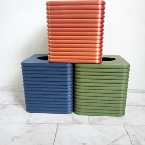 Modern Bubble Tissue Box Cover: Minimalist Home Decor, 25+ colors, Fits Kleenex/Willow Boxes