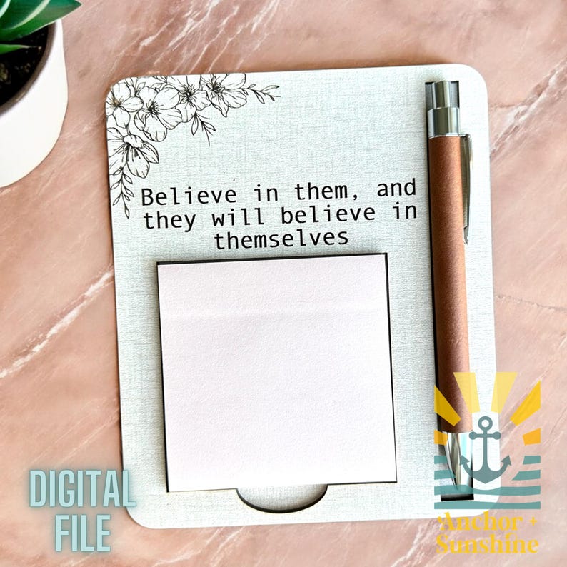 Secretary Sticky Notes Sticky Note Pad Holder SVG, Teacher Appreciation Week, Mothers Day ...
