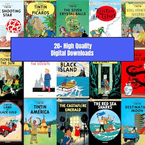 TINTIN Covers Full Collection, Digital Download, FULL PACK High Quality (in english)